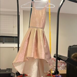 Elegant Pink Kids Dress two tone